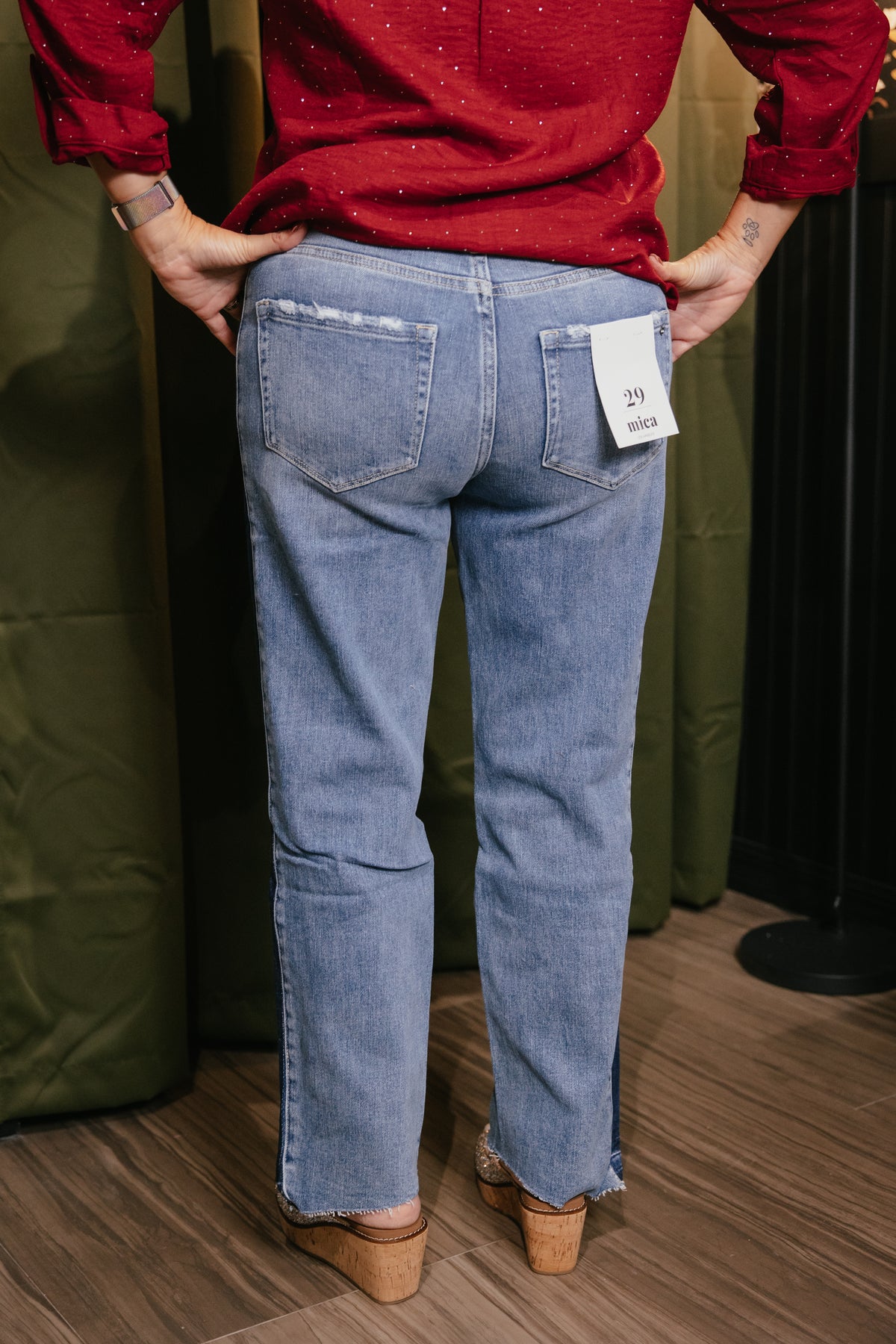 Mica Denim Split Decision Jeans