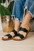 Corky's Black Wishy Washy Sandals