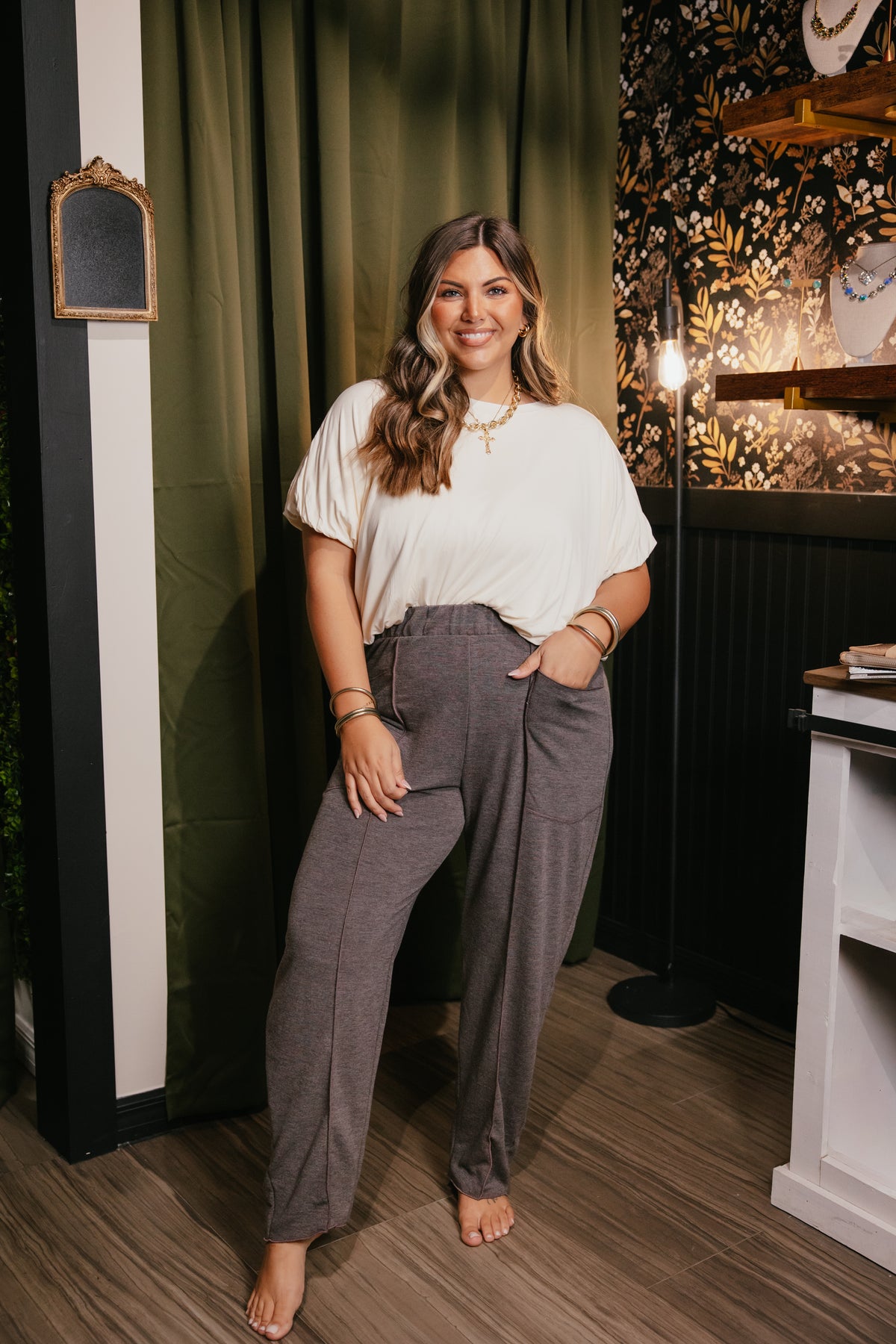 Casually Cool Pants In French Chocolate - Reg & Curvy
