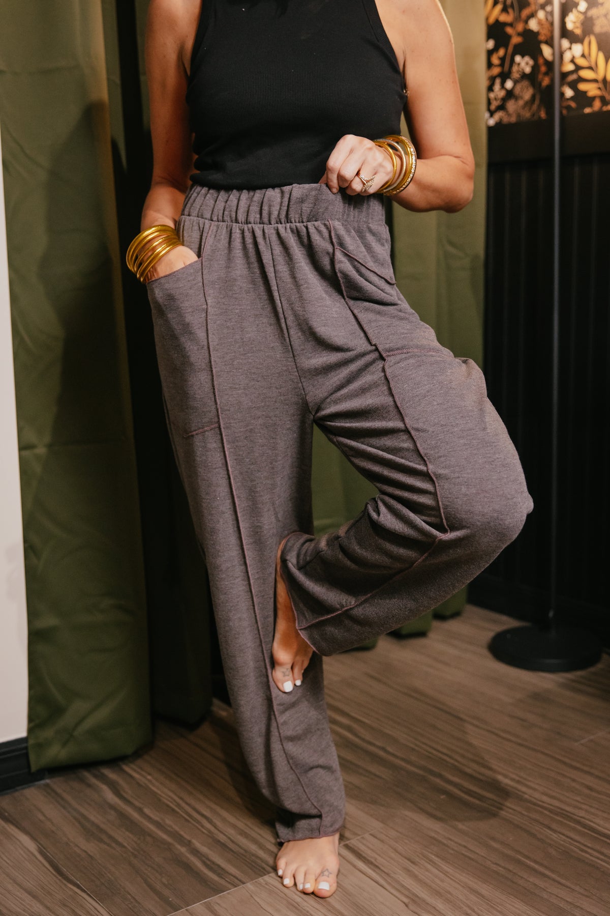 Casually Cool Pants In French Chocolate - Reg & Curvy