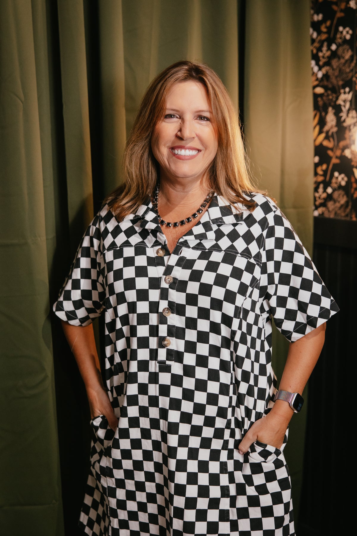 Checkered Charm Dress