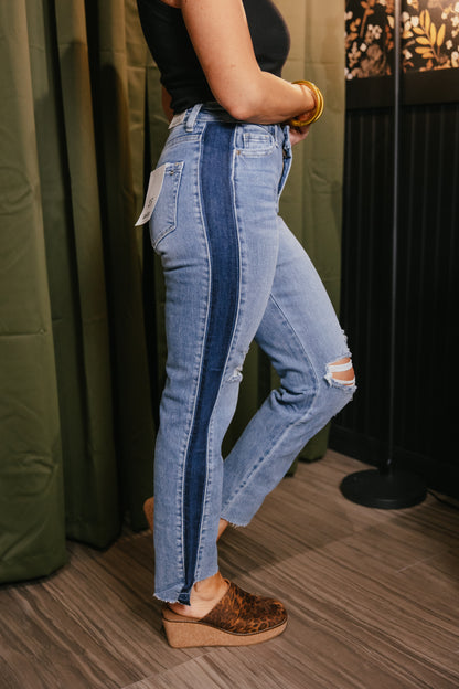 Mica Denim Split Decision Jeans