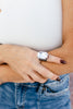 Tova Mini Soleil Ring in Gunmetal Clear