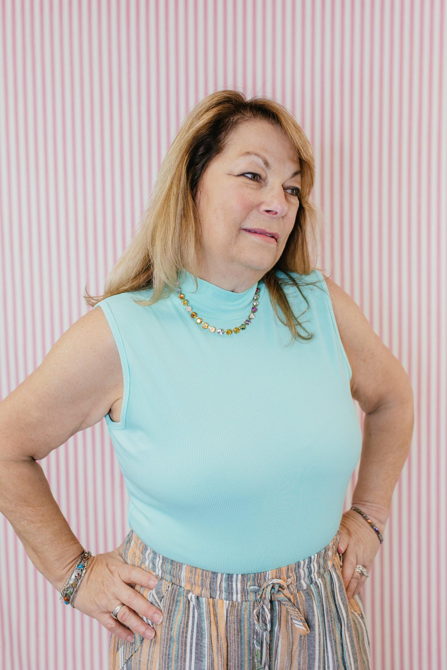 Sweet Simplicity Tank In Mint - Reg & Curvy