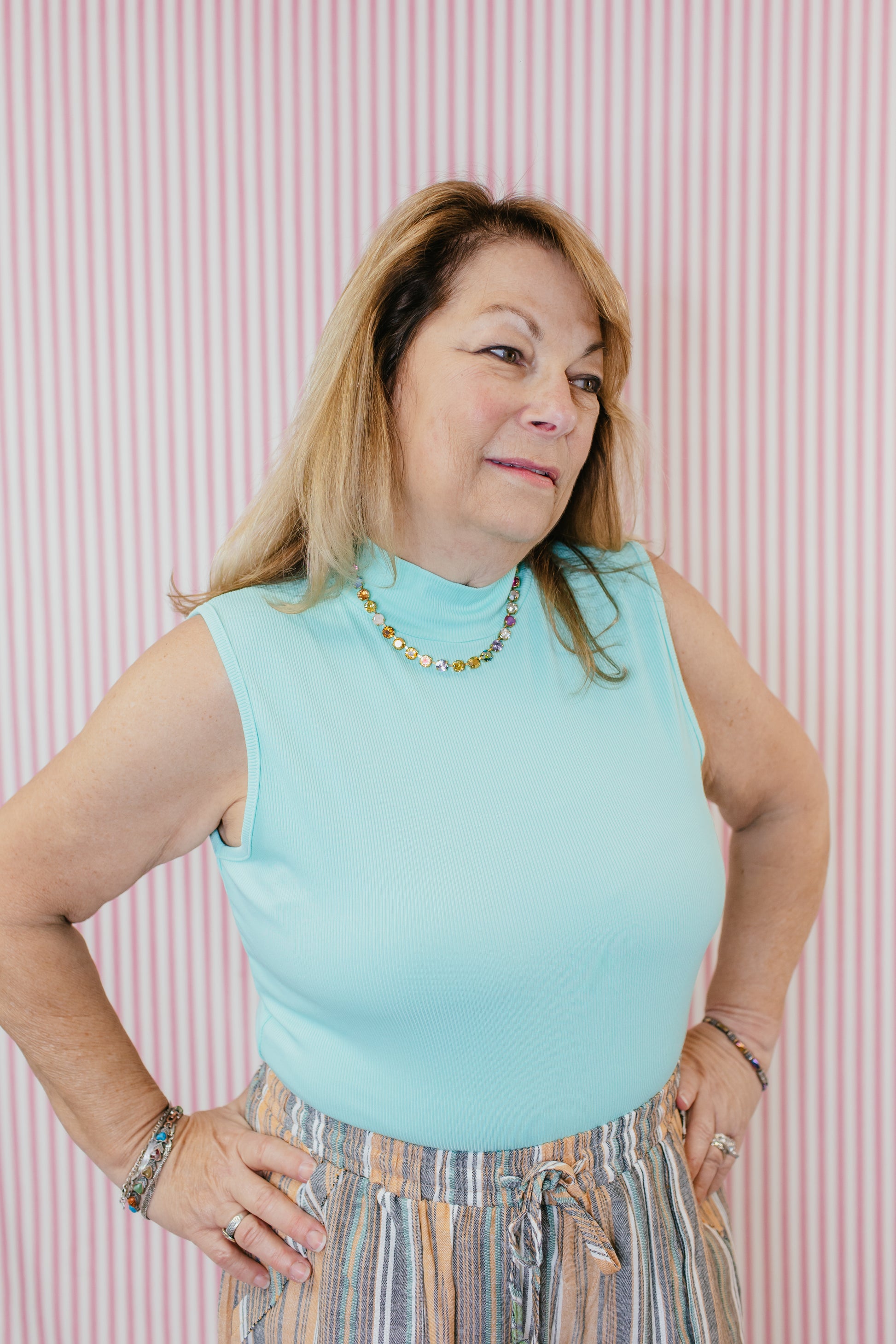 Sweet Simplicity Tank In Mint - Reg & Curvy