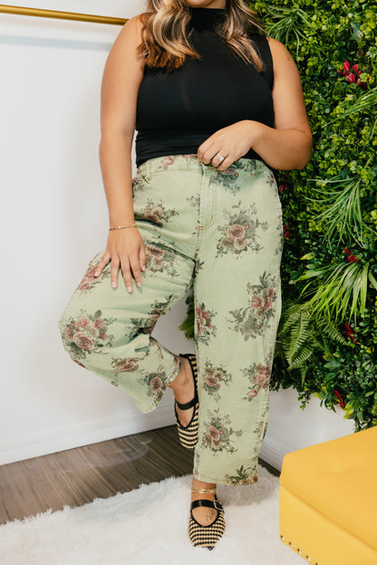 Wild Rose Pants In Matcha