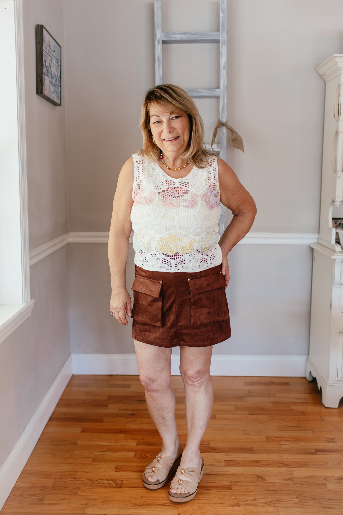Pocket Perfect Suede Skirt