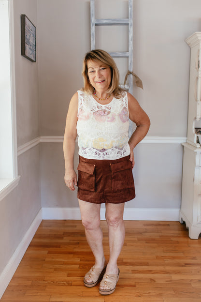 Pocket Perfect Suede Skirt