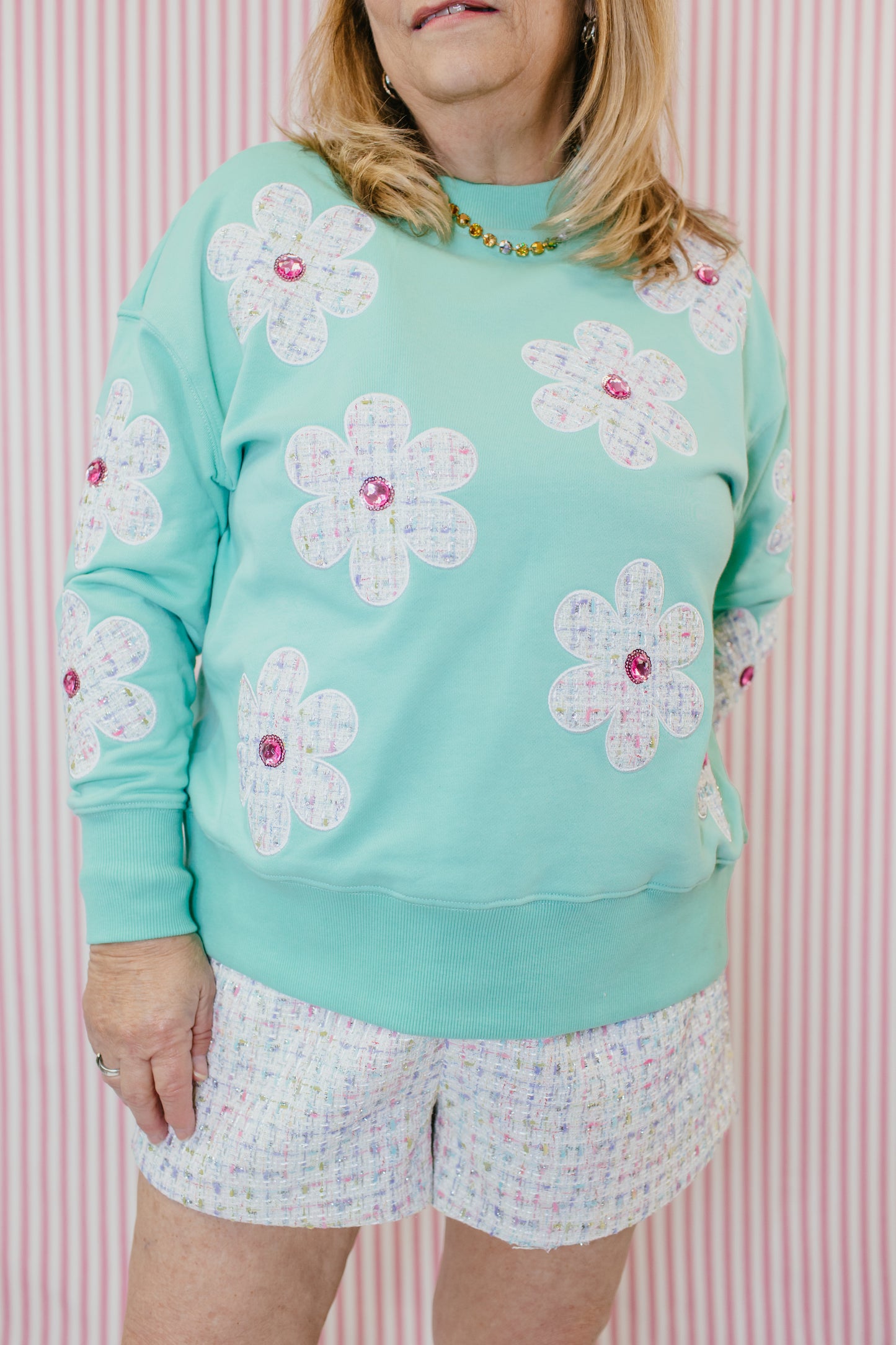 Darling Daisies Sweatshirt By Brianna Cannon
