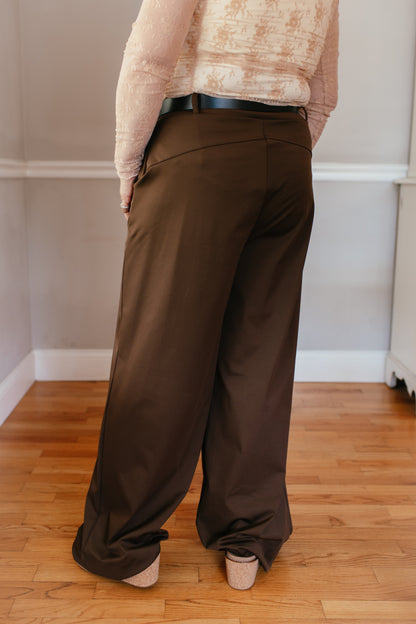 Elevate Everyday Pants In Brown - Reg & Curvy