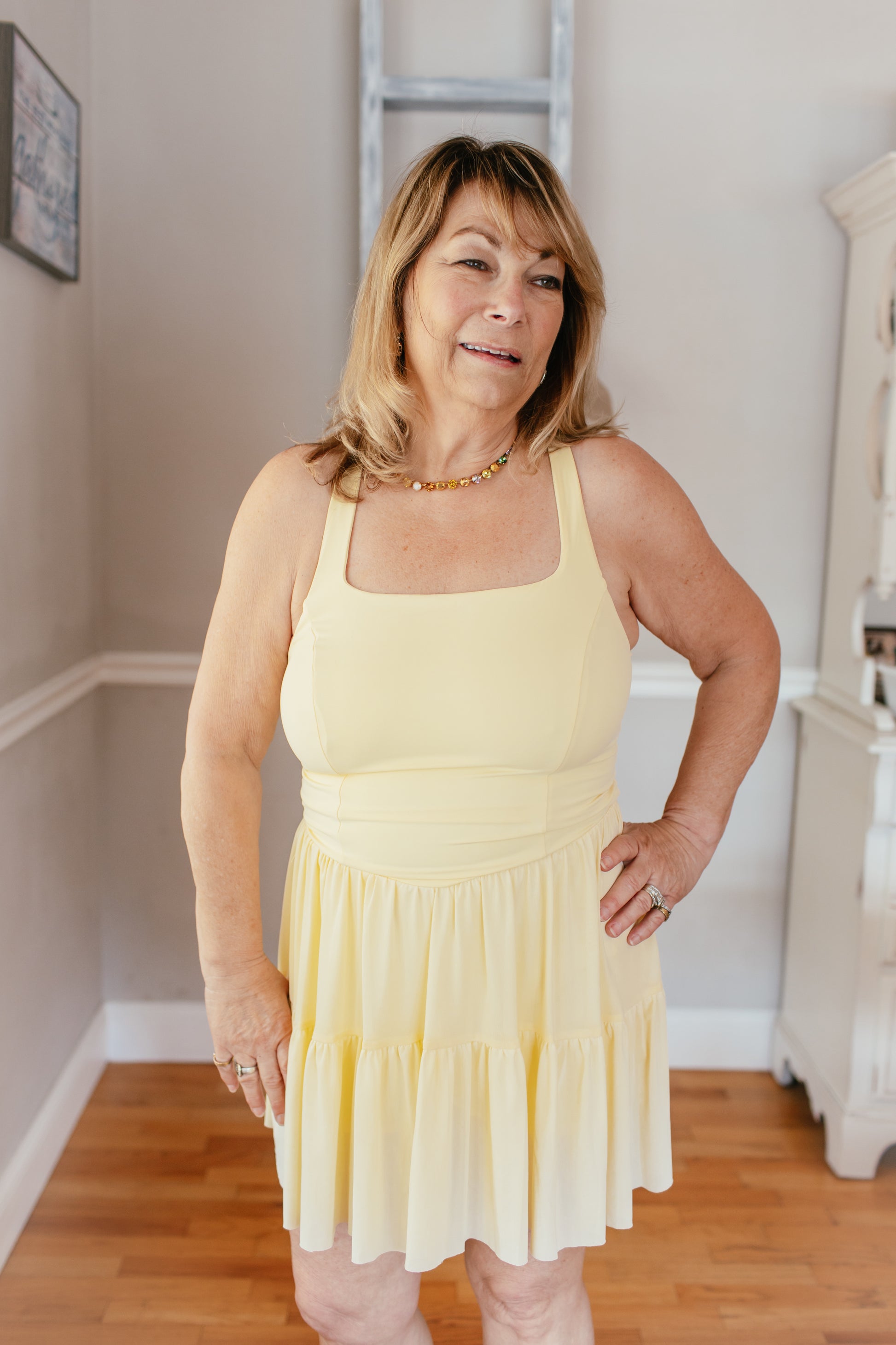 Twirl Worthy Dress In Yellow