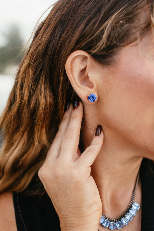 Tova Trentley Studs in Sapphire