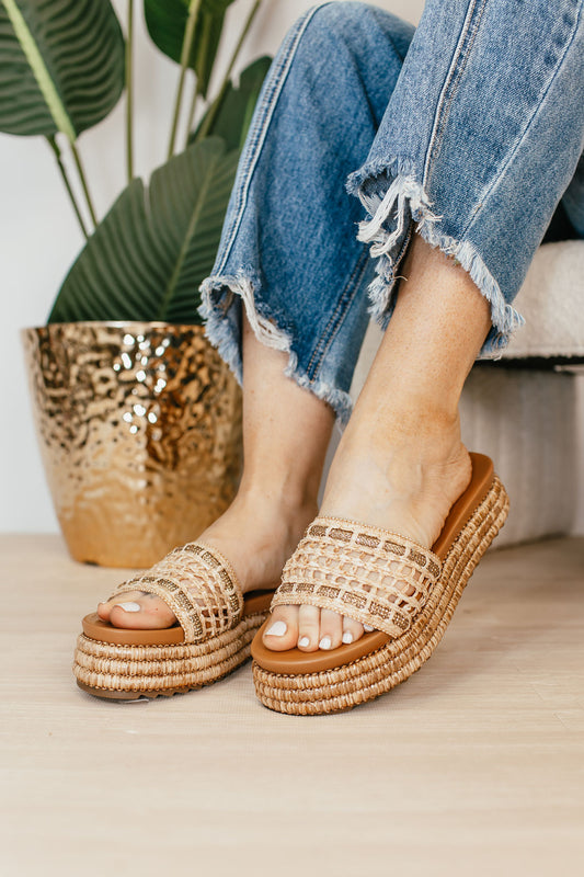 Corky's Raffia Hangover Sandals