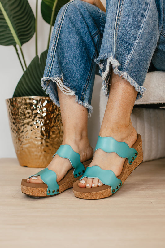 Corky's Teal Obviously Sandals