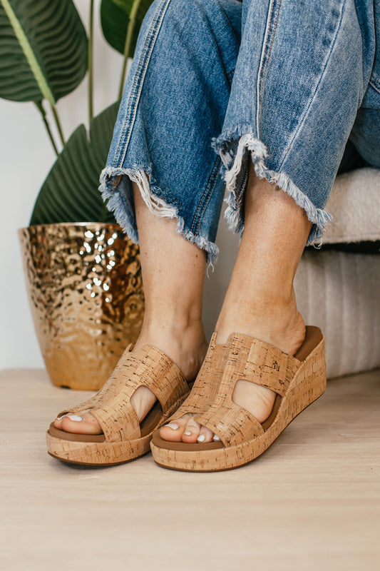 Corky's Square Cork Pucker Up Sandals