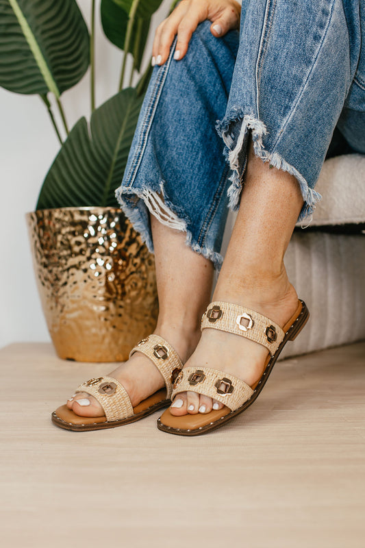 Corky's Raffia Low Tide Sandals