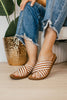 Corky's Tan Natural Stripe Dig It Sandals