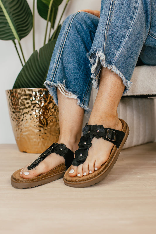 Corky's Black Bless Her Heart Sandals