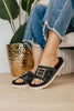 Corky's Black Slid In My DM Sandals FINAL SALE