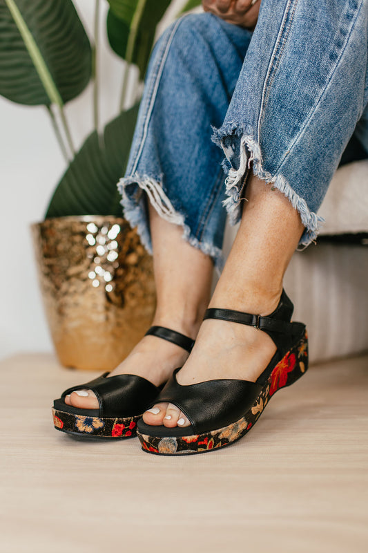Corky's Black Meet Ya There Sandals