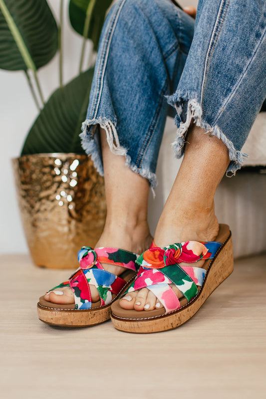 Corky's Floral Bowdacious Sandals