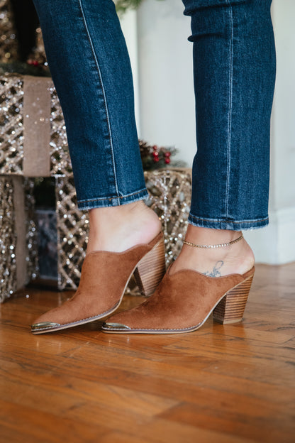 Corky's Tobacco Faux Suede Tell It To The Judge Heels