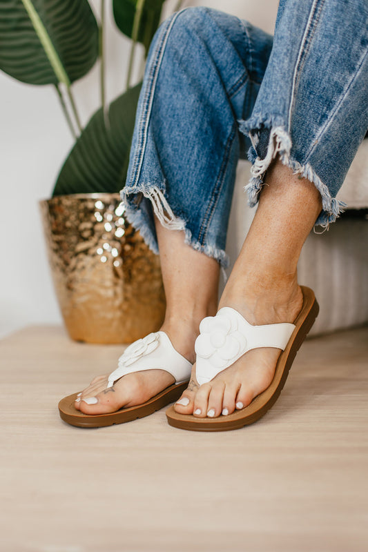 Corky's White So Delish Sandals