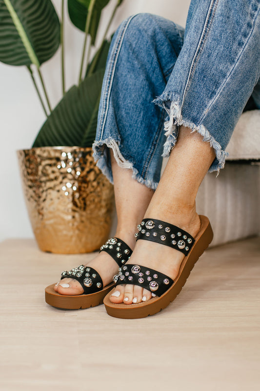 Corky's Black Bad Romance Sandals
