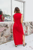 Chic & Simple Dress In Red