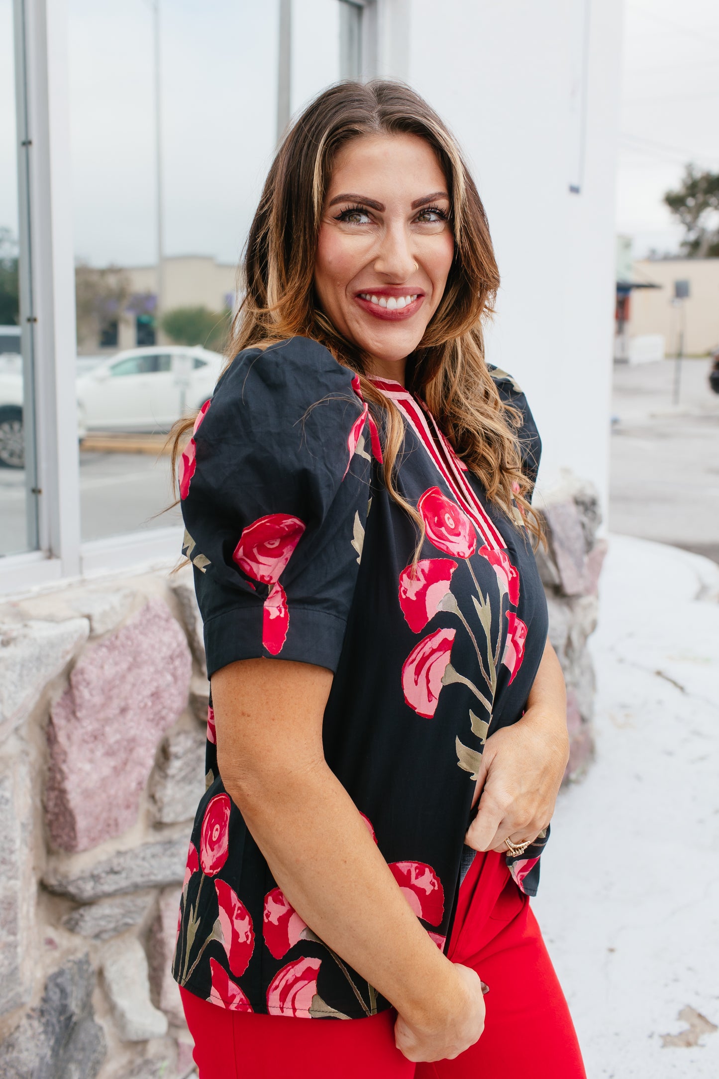 Floral Drama Top - Reg & Curvy