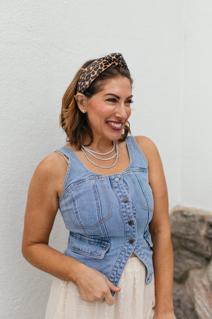 Downtown Denim Vest