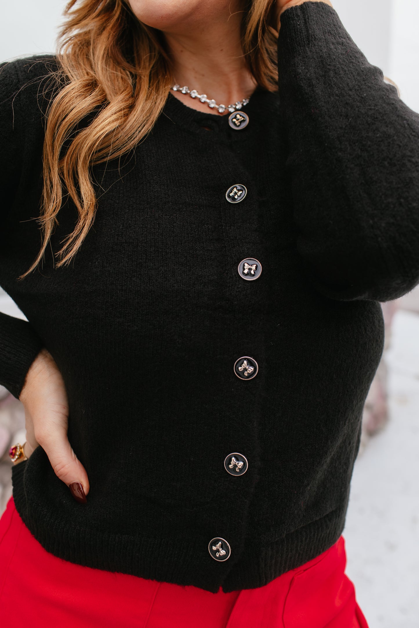 Effortlessly Chic Cardigan In Black