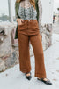 Effortless Eyelet Pants In Brown