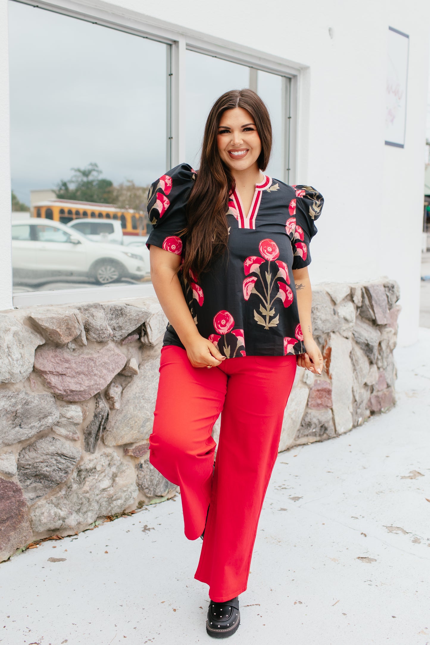 Floral Drama Top - Reg & Curvy