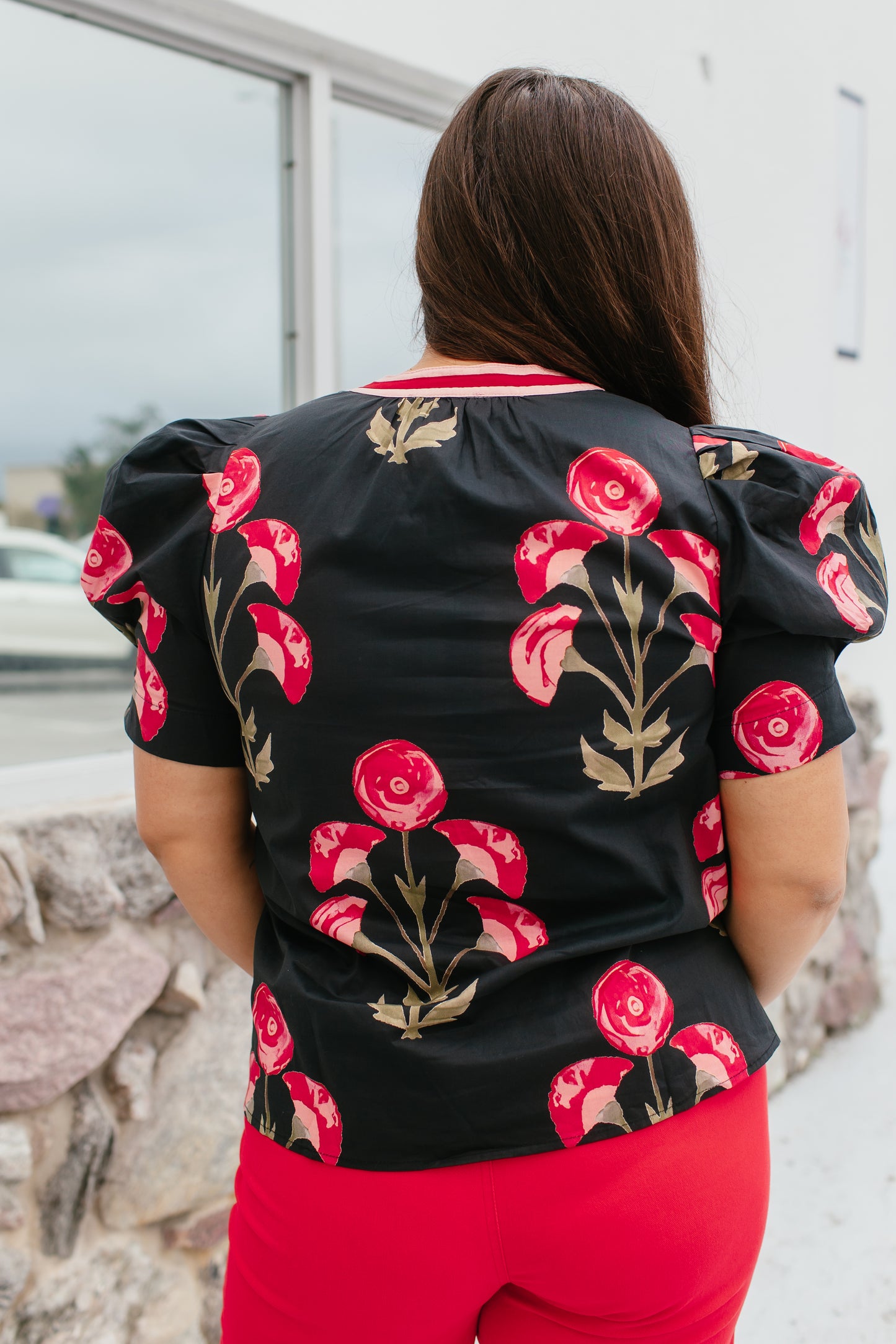 Floral Drama Top - Reg & Curvy