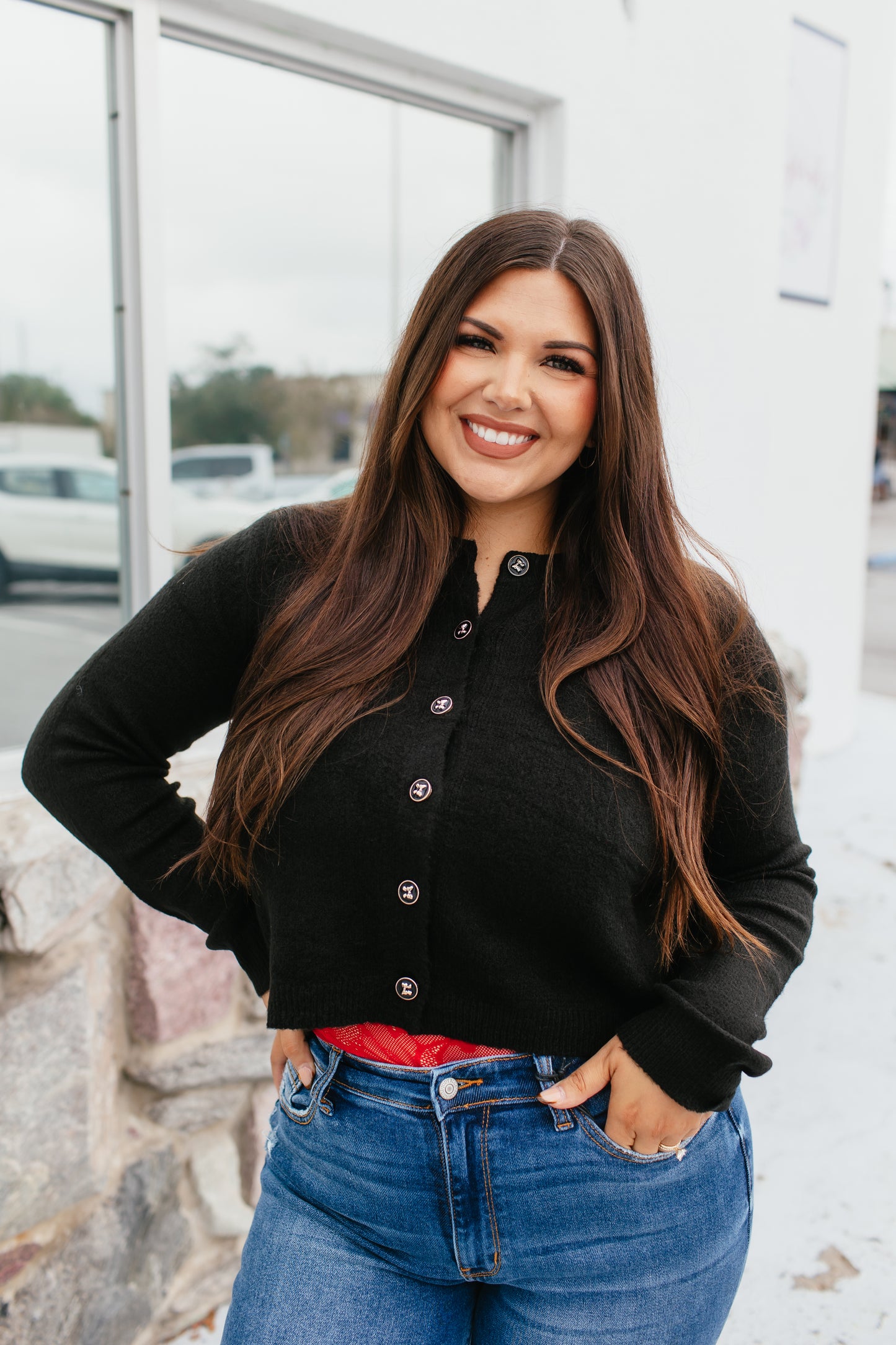 Effortlessly Chic Cardigan In Black