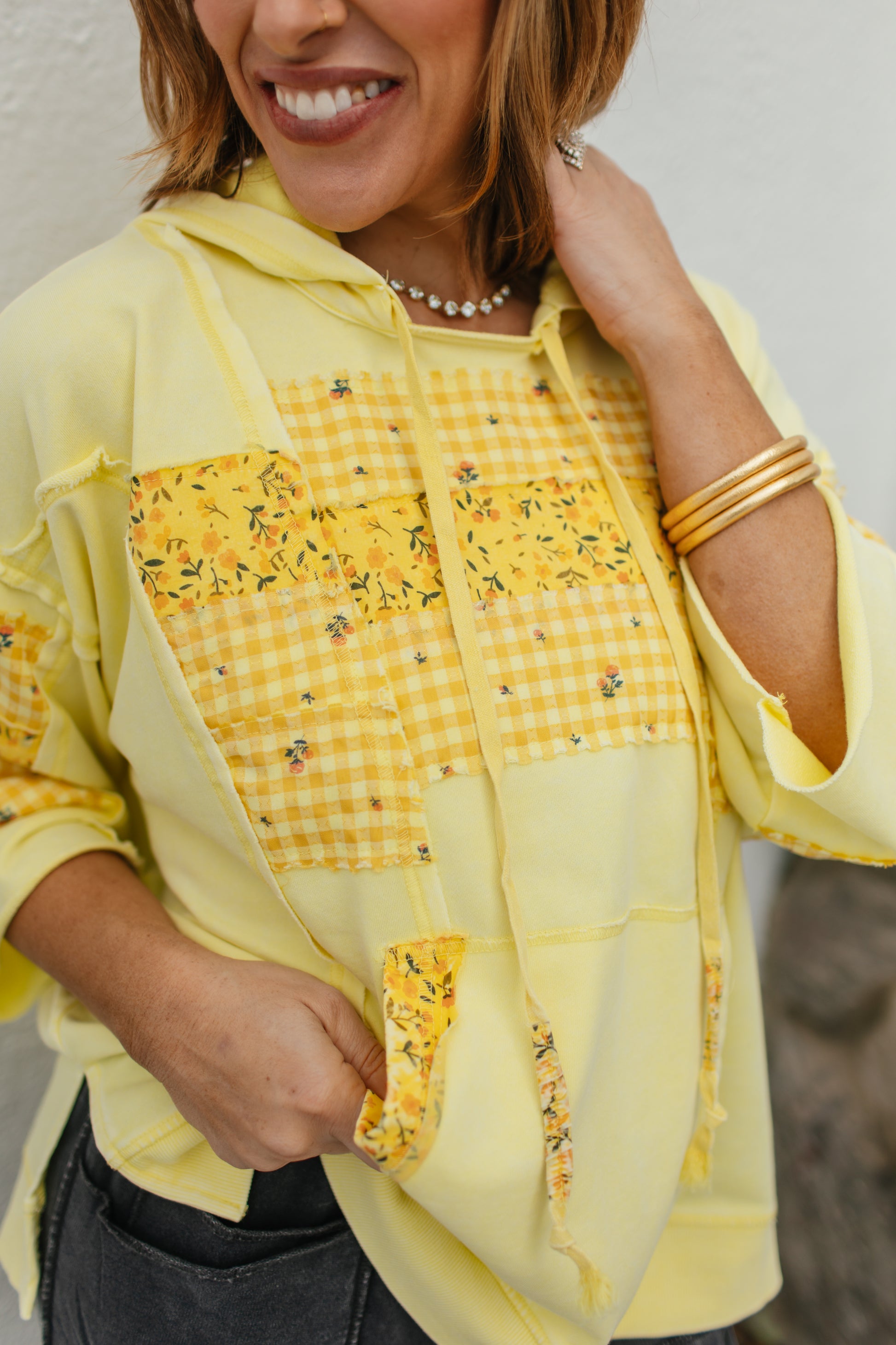 Sunshine Stitched Hoodie