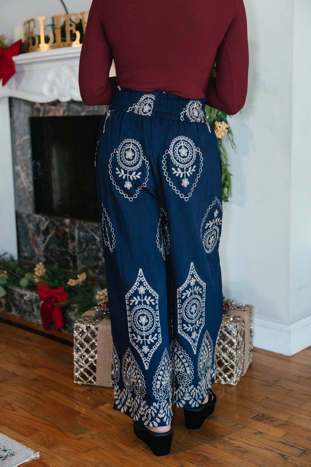 Wander West Pants In Navy Mix
