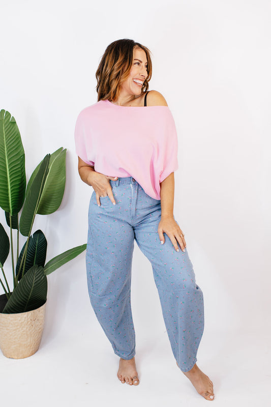 Meadow Fade Barrel Jeans Reg/Curvy