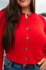 Effortlessly Chic Cardigan In Red