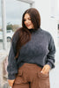 Stonewashed Comfort Sweat In Charcoal