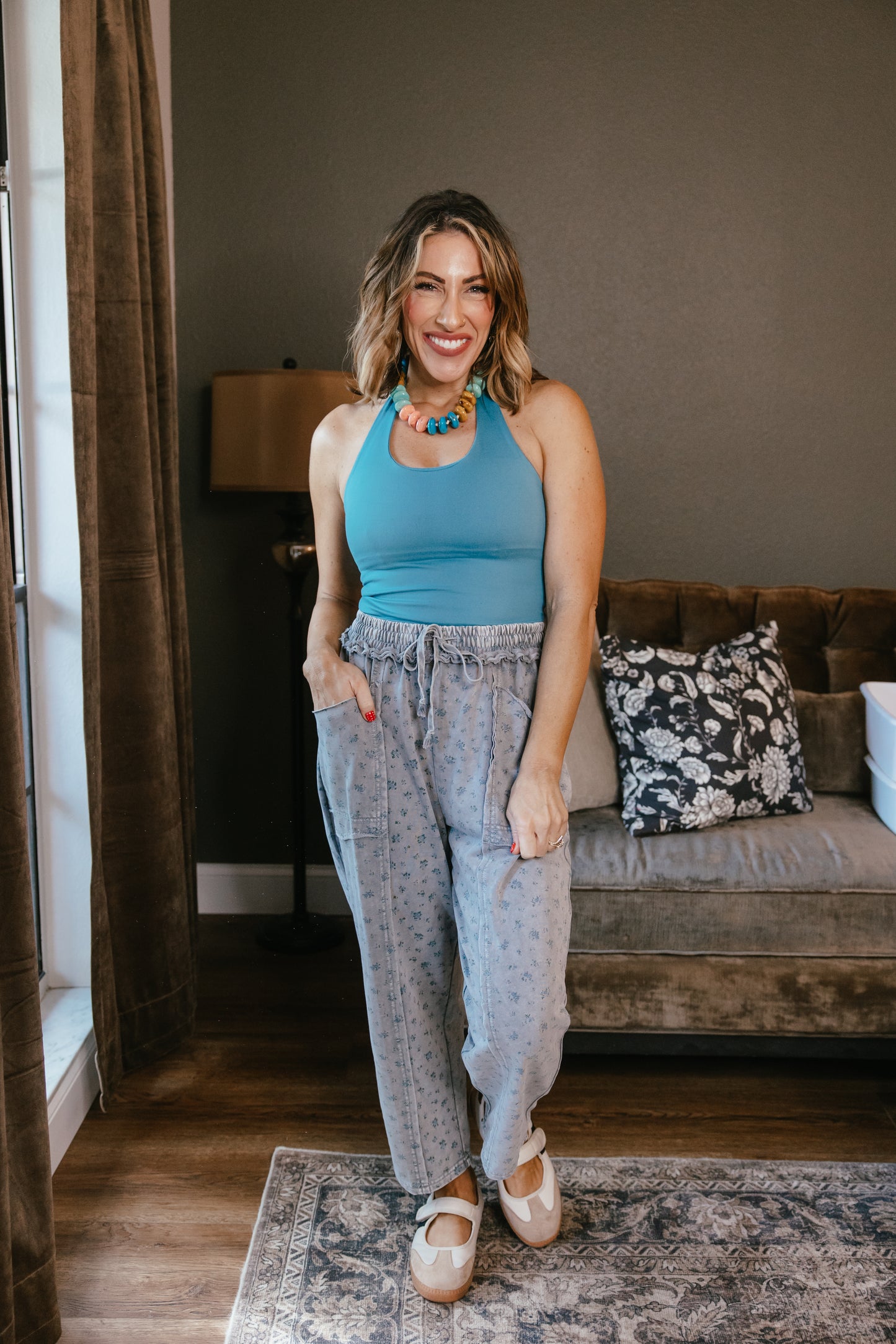Show Stopper Brami Tank In Teal - Reg & Curvy