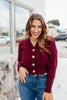 Cabernet Cozy Cardigan In Wine