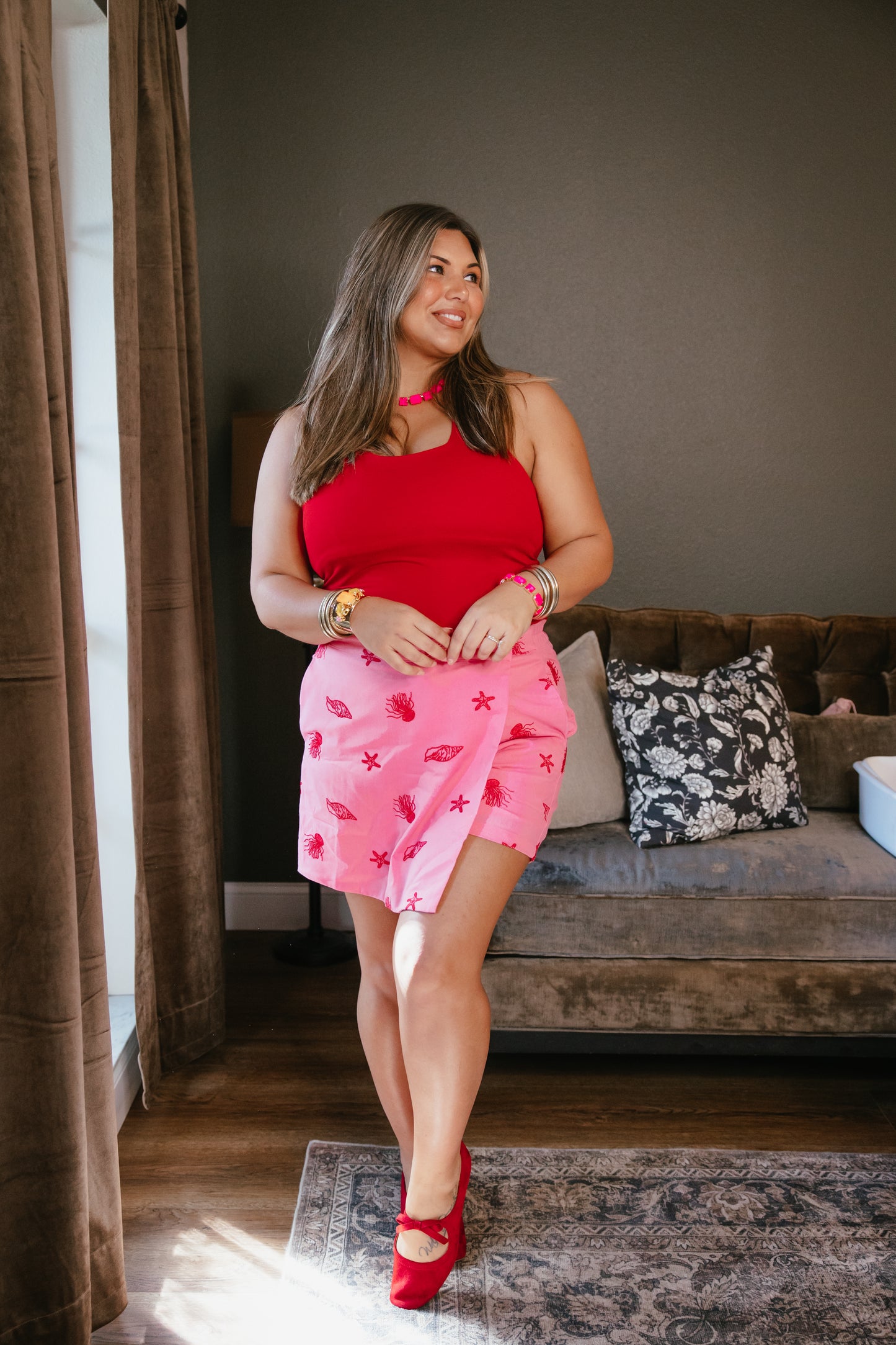 Show Stopper Brami Tank In Red - Reg & Curvy