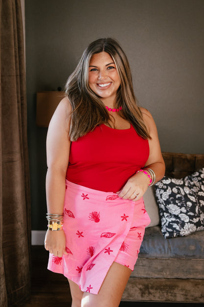 Show Stopper Brami Tank In Red - Reg & Curvy