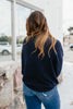 Modern Minimal Sweater In Navy - Reg & Curvy