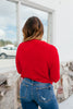Effortlessly Chic Cardigan In Red