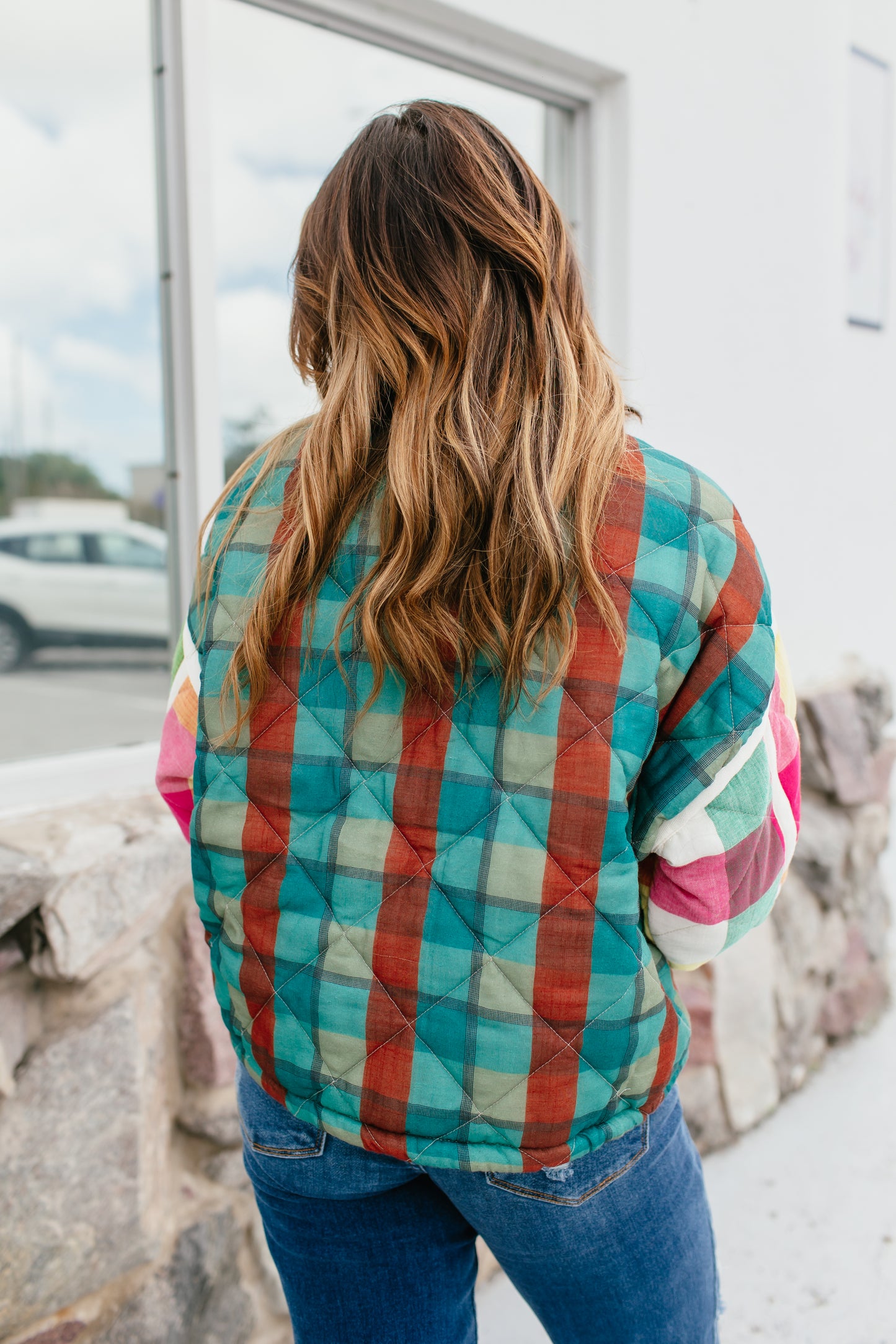 Playful Plaid Jacket