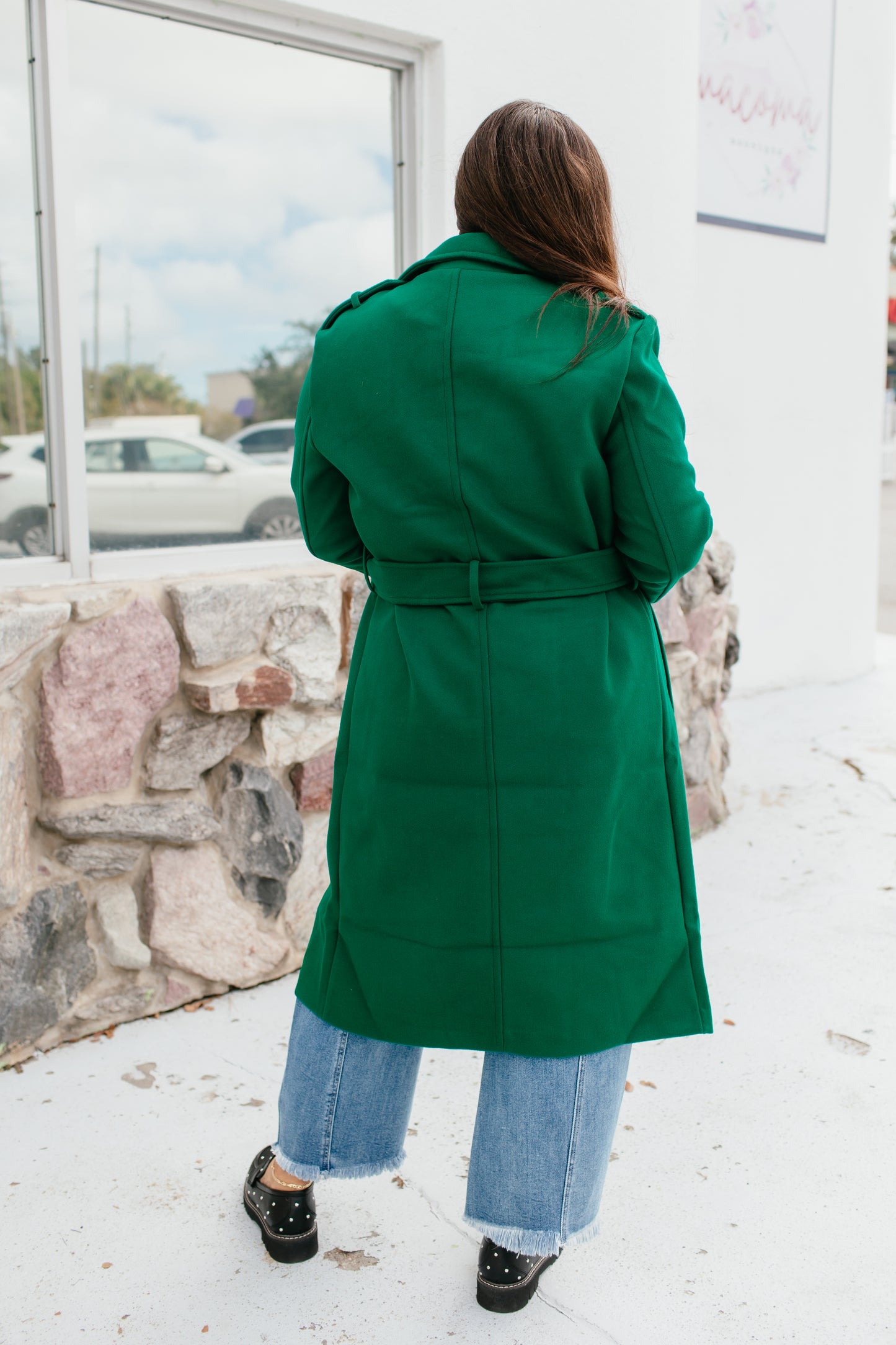 Top Notch Coat In Green