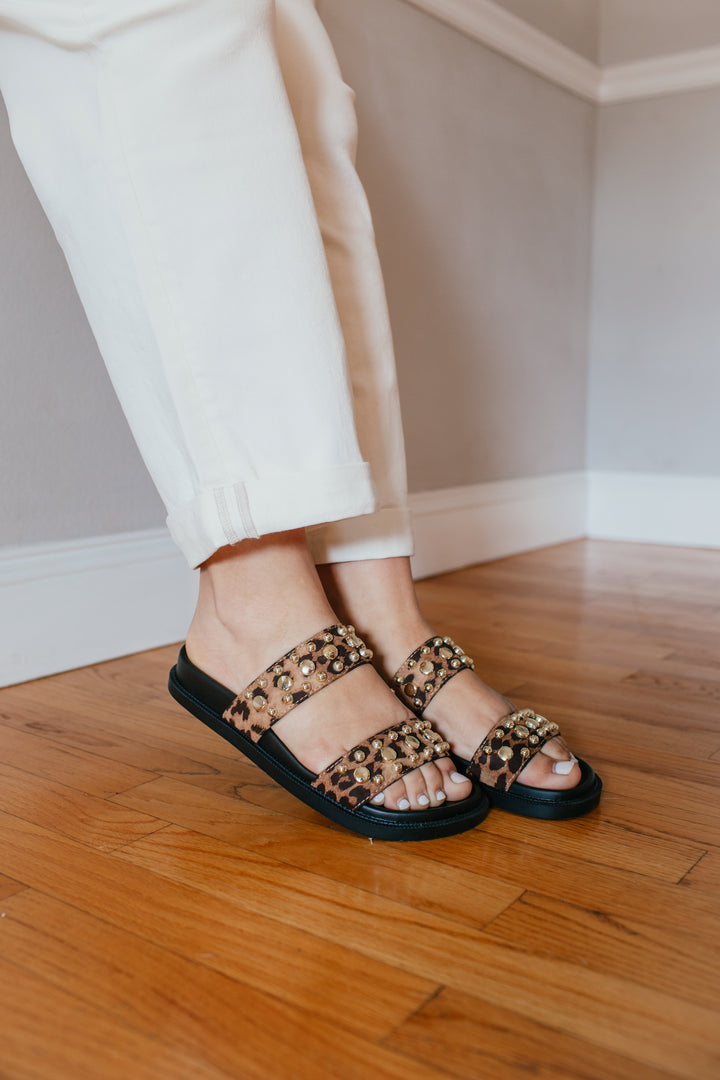 Corky's Leopard Have A Seat Sandals